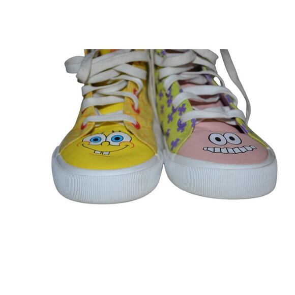 Ground Up Spongebob and Patrick High Top Lace Up's Size 5 - Picture 7 of 10